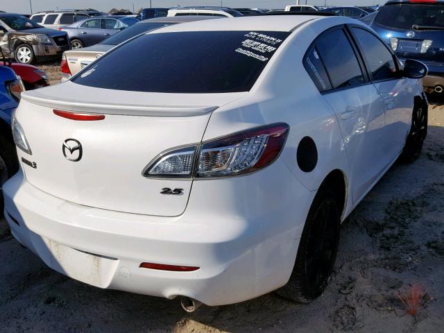 JM1BL1S64A1304791 - 2010 MAZDA 3 S WHITE photo 4