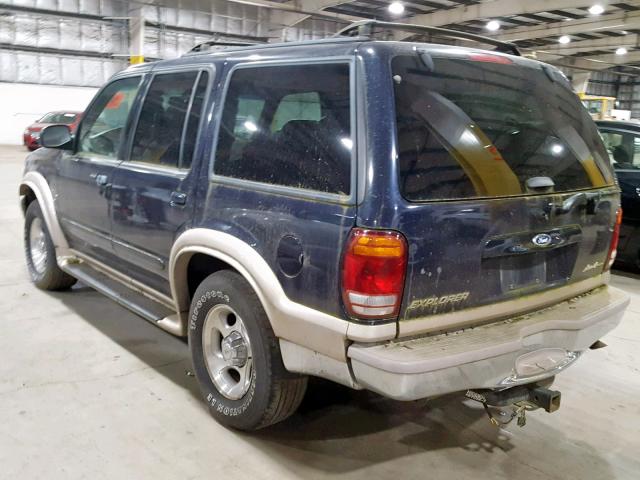 1FMZU74E21ZA26294 - 2001 FORD EXPLORER E BLUE photo 3