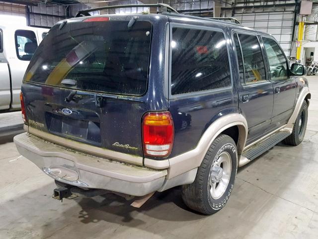 1FMZU74E21ZA26294 - 2001 FORD EXPLORER E BLUE photo 4