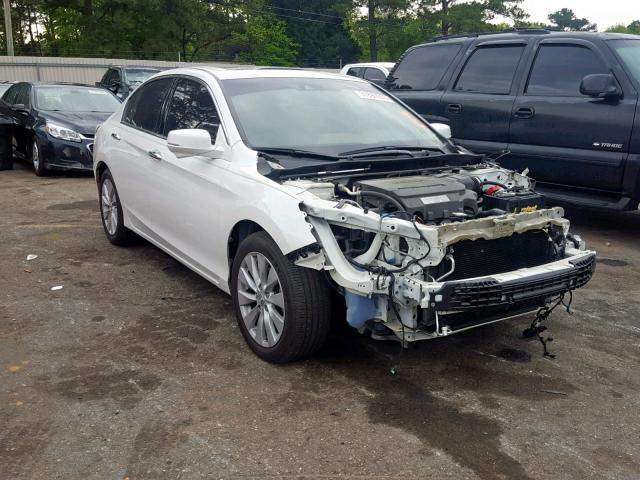 1HGCR3F83EA018111 - 2014 HONDA ACCORD EXL WHITE photo 1