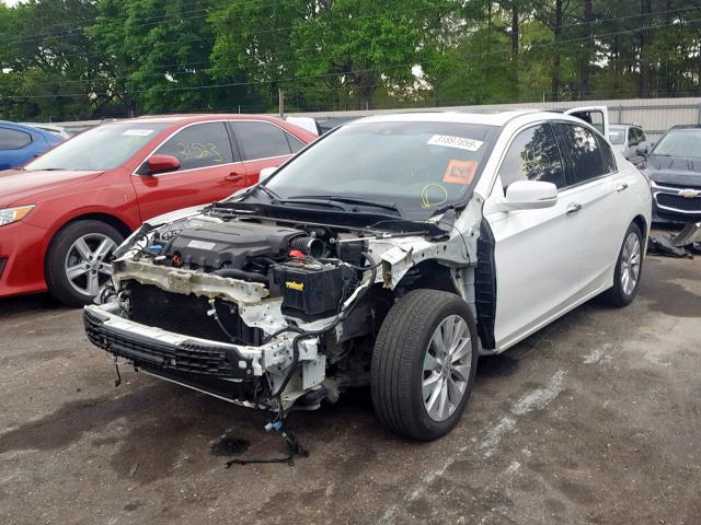 1HGCR3F83EA018111 - 2014 HONDA ACCORD EXL WHITE photo 2