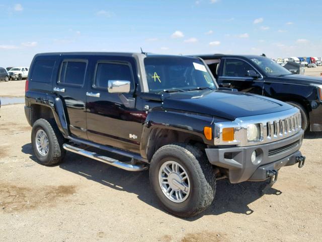 5GTDN13E478140427 - 2007 HUMMER H3 BLACK photo 1