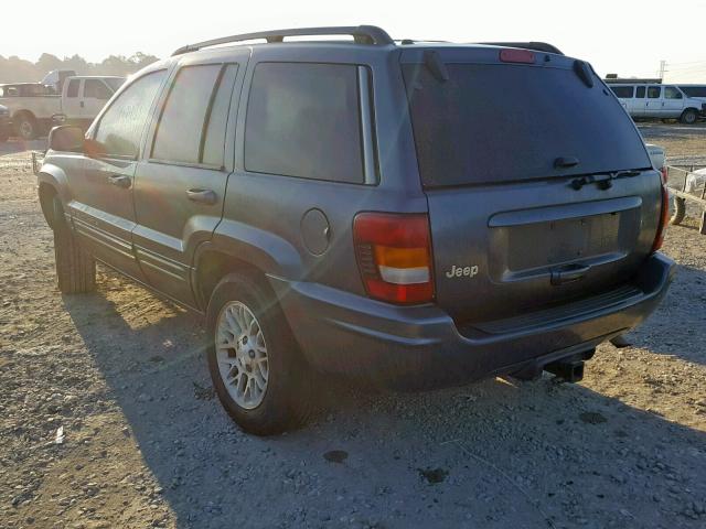 1J8GX58S52C280389 - 2002 JEEP GRAND CHER BLUE photo 3