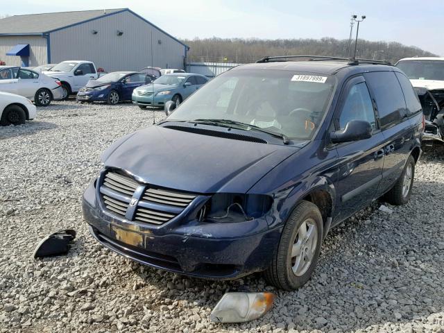 1D4GP45RX6B574758 - 2006 DODGE CARAVAN SX BLUE photo 2