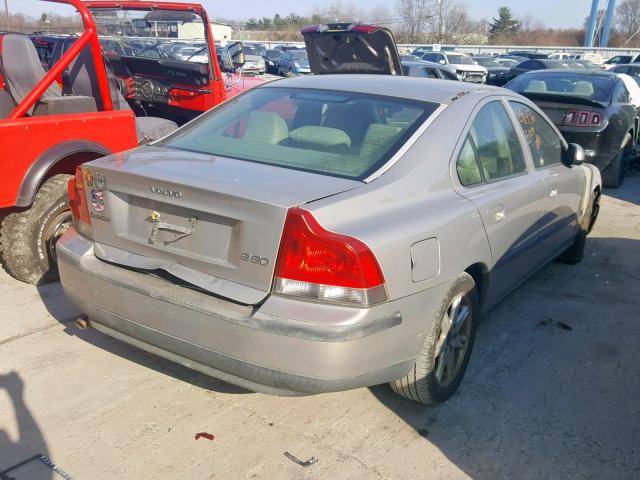 YV1RS61R622175923 - 2002 VOLVO S60 TAN photo 4