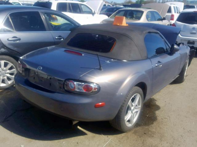 JM1NC25F880156076 - 2008 MAZDA MX-5 MIATA CHARCOAL photo 4