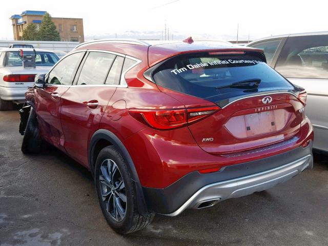 SJKCH5CR6JA048124 - 2018 INFINITI QX30 BASE RED photo 3