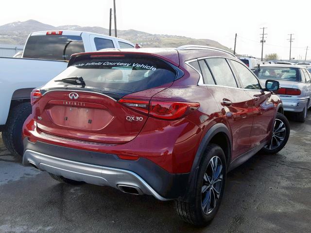 SJKCH5CR6JA048124 - 2018 INFINITI QX30 BASE RED photo 4