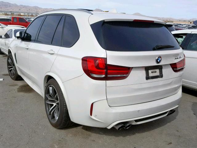 5YMKT6C59G0R78427 - 2016 BMW X5 M WHITE photo 3