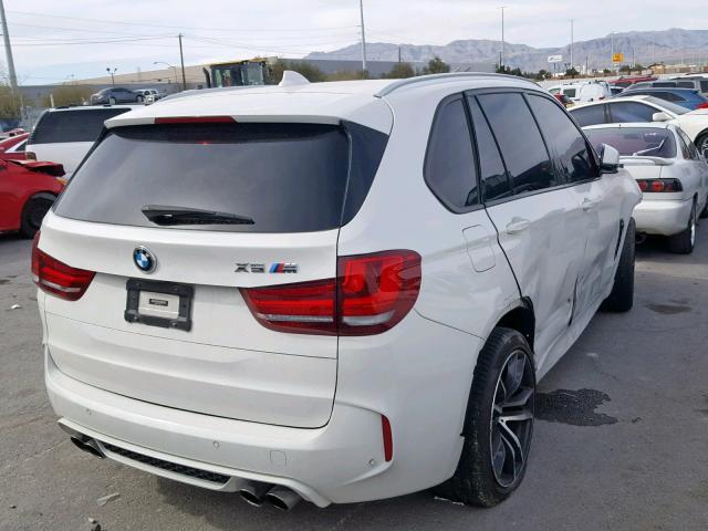 5YMKT6C59G0R78427 - 2016 BMW X5 M WHITE photo 4