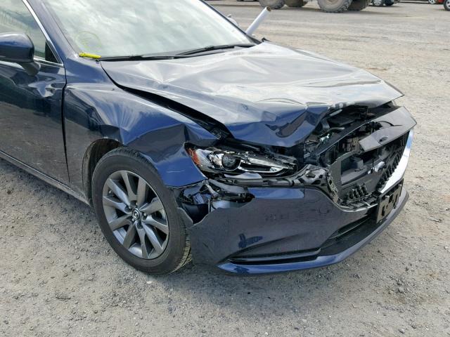 JM1GL1UM2J1331117 - 2018 MAZDA 6 SPORT BLUE photo 9