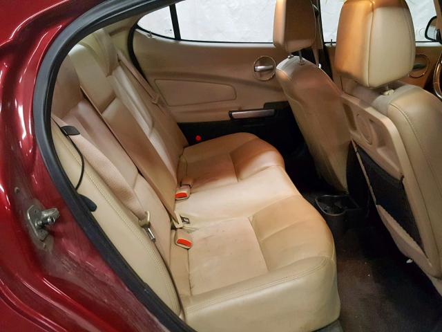 2G2WC58C781101828 - 2008 PONTIAC GRAND PRIX RED photo 6
