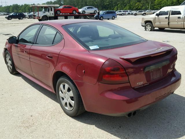2G2WP522241147467 - 2004 PONTIAC GRAND PRIX MAROON photo 3