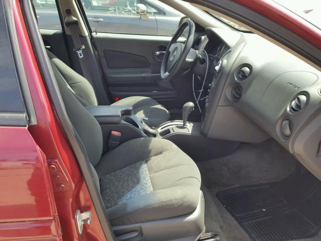 2G2WP522241147467 - 2004 PONTIAC GRAND PRIX MAROON photo 5