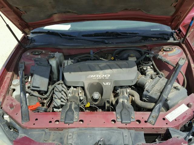 2G2WP522241147467 - 2004 PONTIAC GRAND PRIX MAROON photo 7