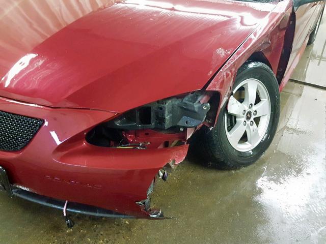 2G2WP552461106434 - 2006 PONTIAC GRAND PRIX MAROON photo 10