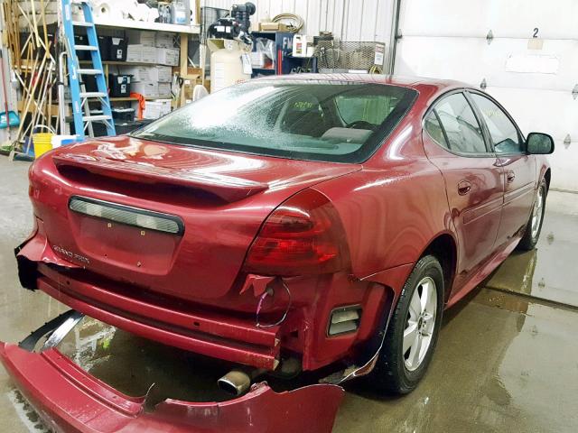 2G2WP552461106434 - 2006 PONTIAC GRAND PRIX MAROON photo 4