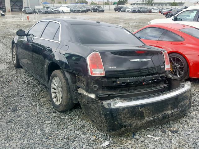 2C3CCAAG1EH354977 - 2014 CHRYSLER 300 BLACK photo 3