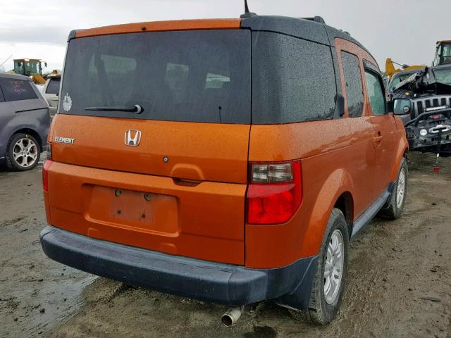 5J6YH18736L012602 - 2006 HONDA ELEMENT EX ORANGE photo 4