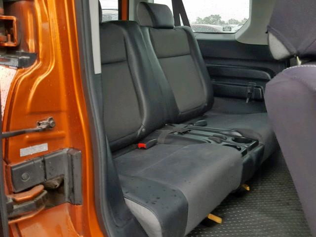 5J6YH18736L012602 - 2006 HONDA ELEMENT EX ORANGE photo 6