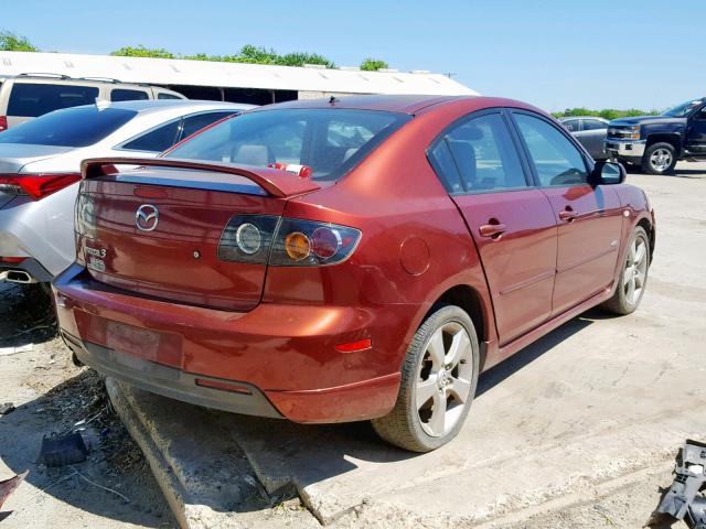 JM1BK323761440330 - 2006 MAZDA 3 S RED photo 4