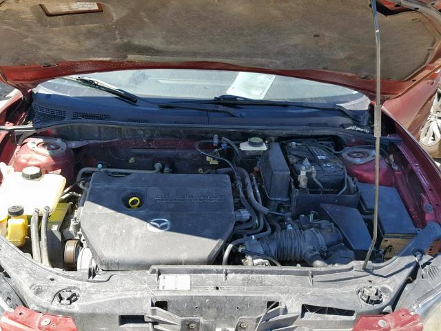 JM1BK323761440330 - 2006 MAZDA 3 S RED photo 7