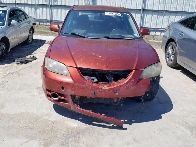 JM1BK323761440330 - 2006 MAZDA 3 S RED photo 9