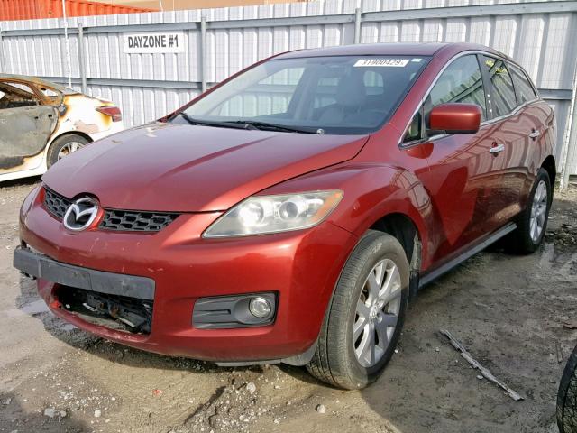 JM3ER293970154700 - 2007 MAZDA CX-7 MAROON photo 2