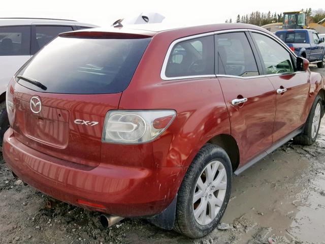 JM3ER293970154700 - 2007 MAZDA CX-7 MAROON photo 4