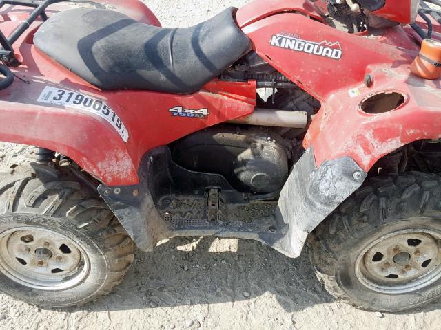 5FAAR41AX97103345 - 2009 SUZUKI LT-A750X RED photo 9