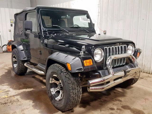 1J4FA49S81P314887 - 2001 JEEP WRANGLER / BLACK photo 1