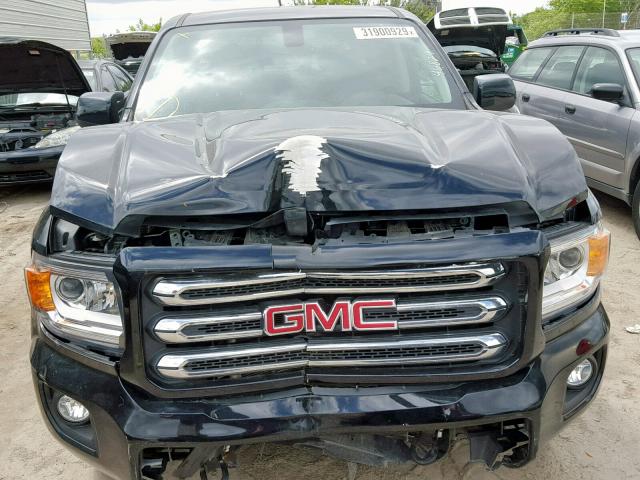 1GTG6BE35F1237744 - 2015 GMC CANYON SLE BLACK photo 9