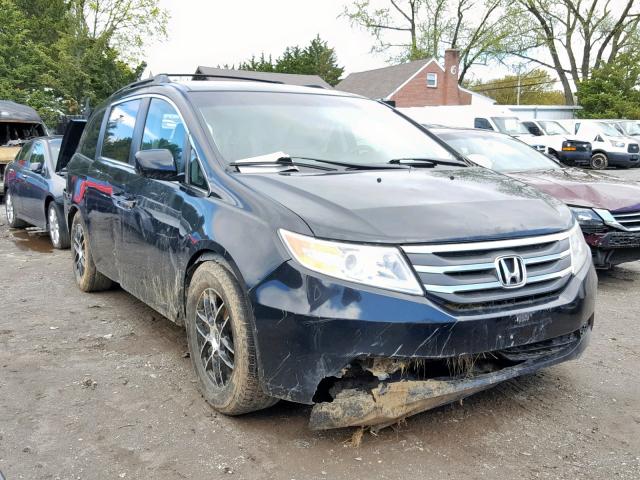 5FNRL5H60CB136302 - 2012 HONDA ODYSSEY EX BLACK photo 1