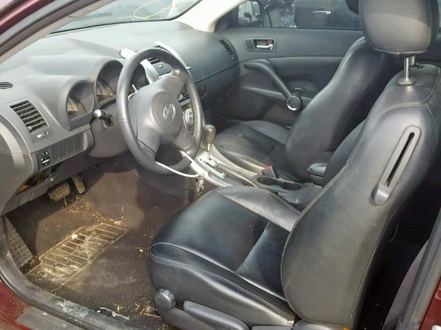 JTKDE177650005988 - 2005 TOYOTA SCION TC ბურგუნდია ფოტო 5