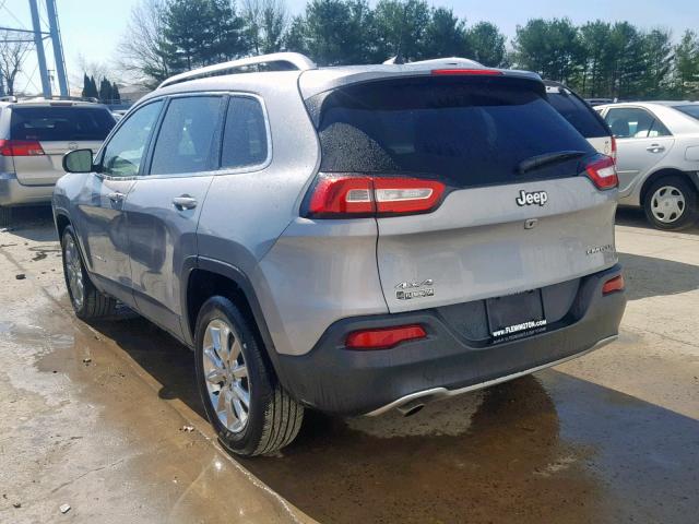 1C4PJMDB4GW186793 - 2016 JEEP CHEROKEE L SILVER photo 3