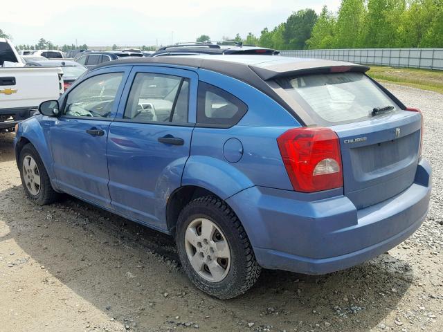 1B3HB28B27D288669 - 2007 DODGE CALIBER BLUE photo 3