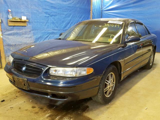 2G4WB55K021208331 - 2002 BUICK REGAL LS BLUE photo 2