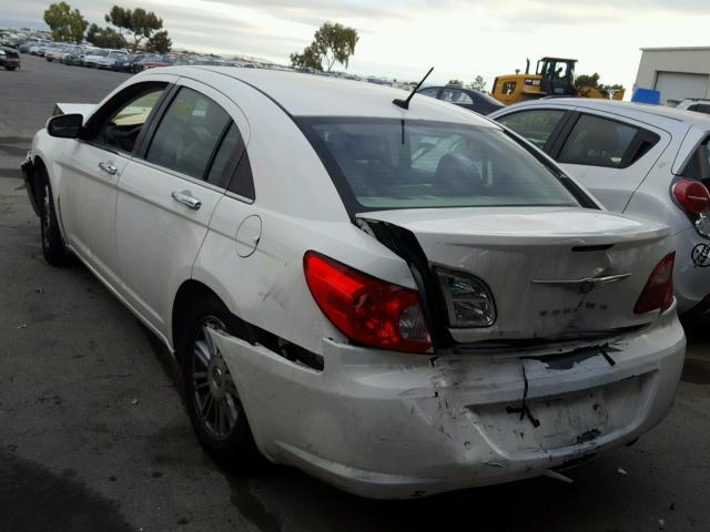 1C3LC66J08N215338 - 2008 CHRYSLER SEBRING LI WHITE photo 3