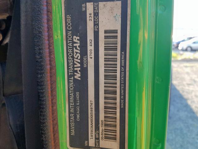 1HTSCAAM8XH588767 - 1999 INTERNATIONAL 4000 4700 GREEN photo 10