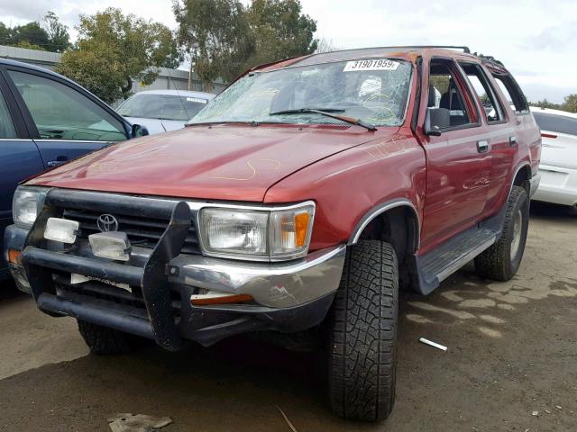 JT3VN39W7N8034966 - 1992 TOYOTA 4RUNNER VN RED photo 2