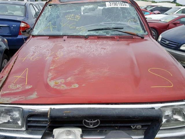 JT3VN39W7N8034966 - 1992 TOYOTA 4RUNNER VN RED photo 7