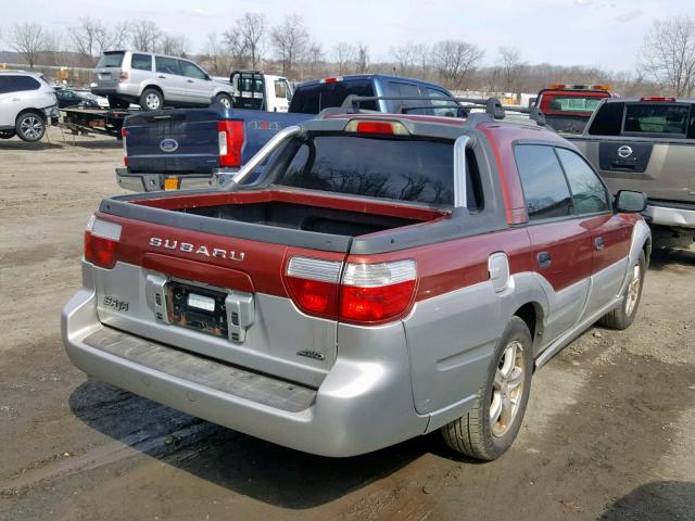 4S4BT62C737113638 - 2003 SUBARU BAJA SPORT TWO TONE photo 4