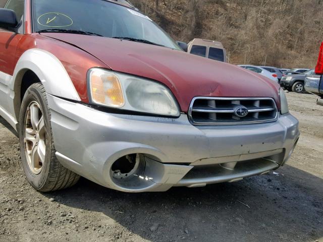 4S4BT62C737113638 - 2003 SUBARU BAJA SPORT TWO TONE photo 9