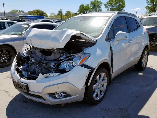 KL4CJHSB7EB627579 - 2014 BUICK ENCORE PRE WHITE photo 2