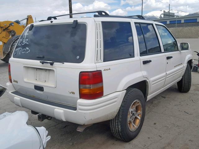 1J4EZ78Y1TC125617 - 1996 JEEP GRAND CHER WHITE photo 4