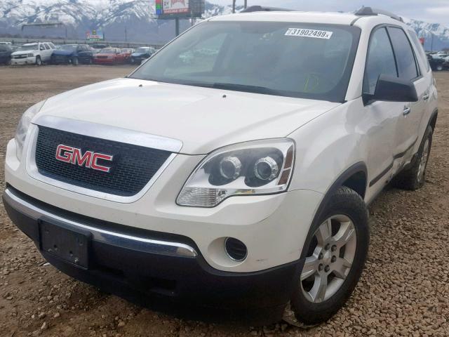 1GKKRNED1BJ281380 - 2011 GMC ACADIA SLE WHITE photo 2