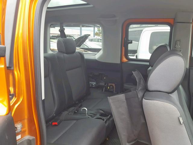 5J6YH27776L012464 - 2006 HONDA ELEMENT EX ORANGE photo 6