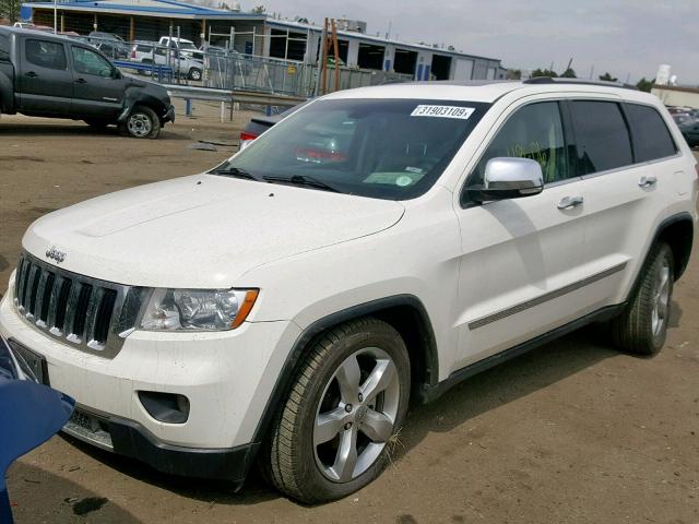 1C4RJFBG4CC332236 - 2012 JEEP GRAND CHER WHITE photo 2