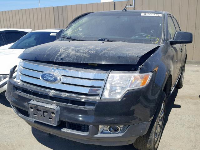 2FMDK3JC9ABA96924 - 2010 FORD EDGE SEL BLACK photo 2