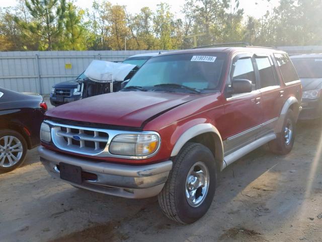 1FMDU34E9VUA64708 - 1997 FORD EXPLORER RED photo 2